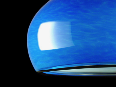 Blue bowl pendant lamp - detail