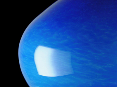 Blue bowl pendant lamp - detail