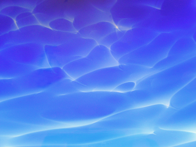 Blue pendant cone lamp - detail