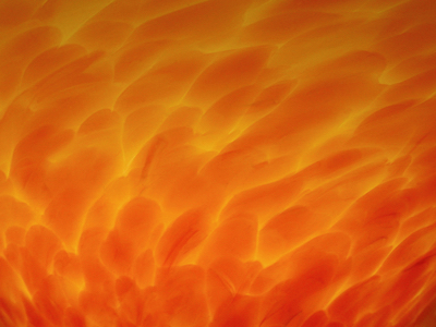 Gold fluted torchiere - detail