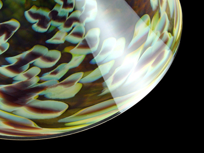 Mottled cone pendant lamp - detail