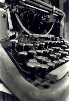 Old typewriter - 35mm Kodak Tri-X file, hand processed negative , hand printed 35mm Kodak Tri-X file, hand processed negative , hand printed