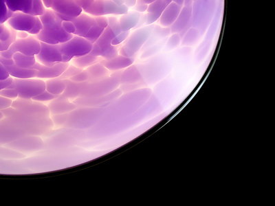 Purple cone pendant lamp - detail