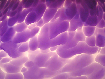 Purple cone pendant lamp - detail