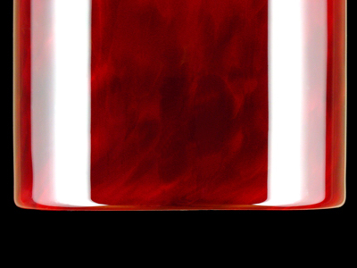 Red cylinder pendant lamp - detail