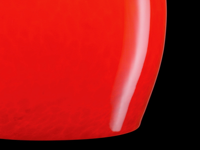 Red teardrop pendant lamp - detail