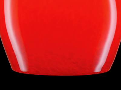 Red teardrop pendant lamp - detail