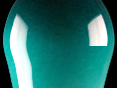 Turquoise ovate pendant lamp - detail