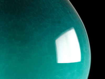 Turquoise ovate pendant lamp - detail