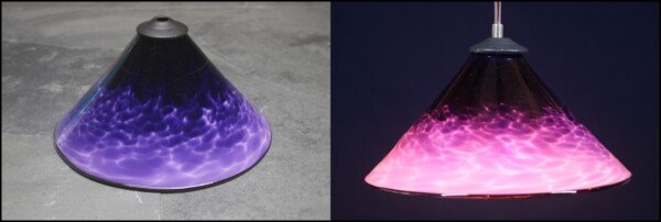 Purple cone pendant #10