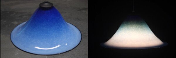 Blue torchiere #34