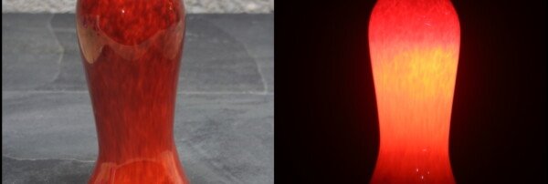 Red flared pendant